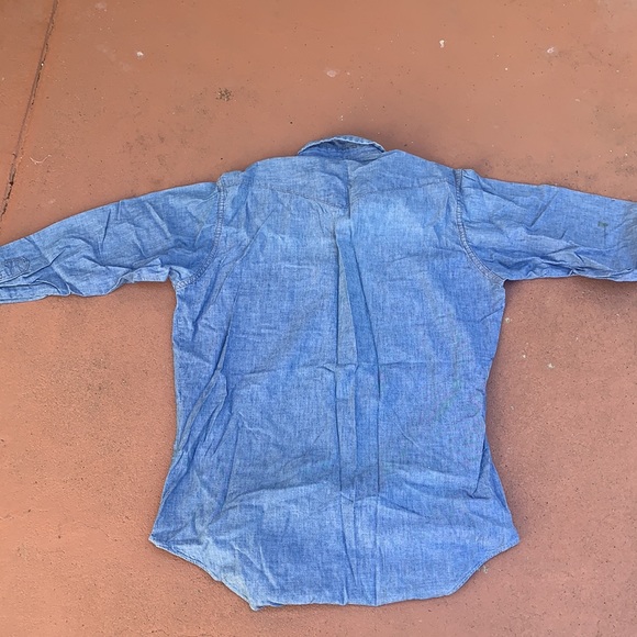 Vintage 1960 men’s wrangler pearl snap denim shirt - Picture 8 of 12